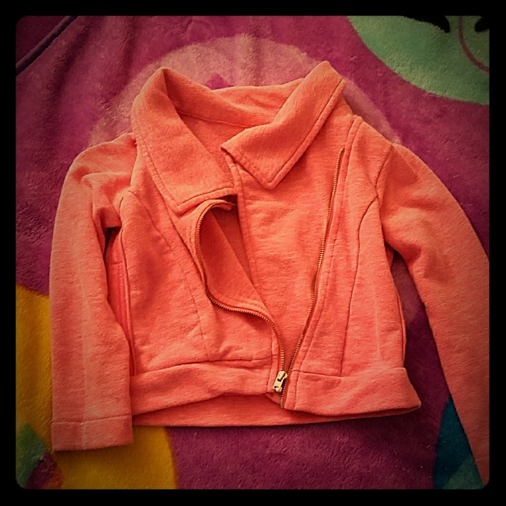 NWOT Toddler Pink Moto Jacket